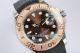 EWF Replica Rolex Yacht Master Chocolate Dial Rose Gold Bezel Black Rubber Watch (4)_th.jpg